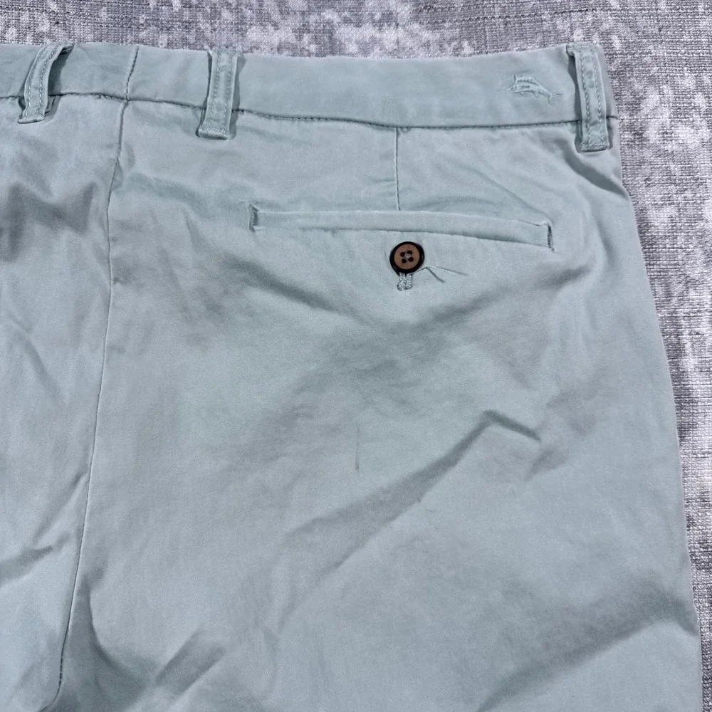 Tommy Bahama Chino Pants Mens 35x32 Sage Green Boracay Cotton Tencel Stretch - Picture 9 of 11